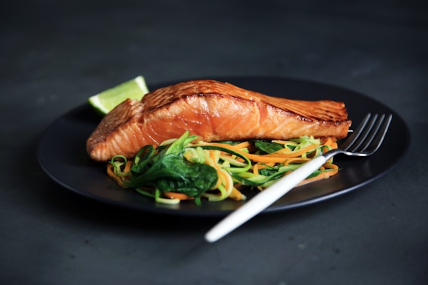 Salmon with Roasted Vegetables